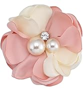 90mm Broches De Fleurs En Tissu Pour Les Femmes Mariée