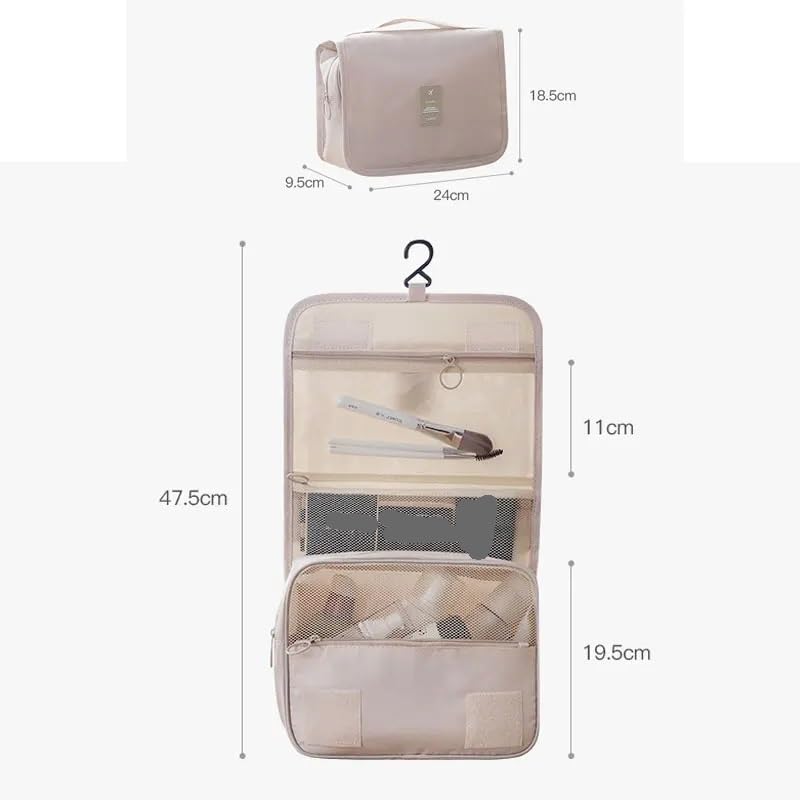 Borsa da Toilette, Borse per Il Trucco, Borsa cosmetica da Viaggio, Organizer per Articoli da Toilette, Contenitore da Appendere, Borsa da Bagno