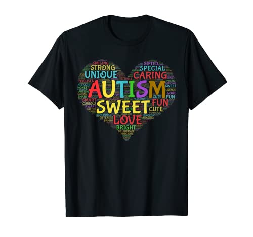 Autismo Corazón Autismo Concientización Autismo Orgullo y Apoyo Camiseta Camiseta