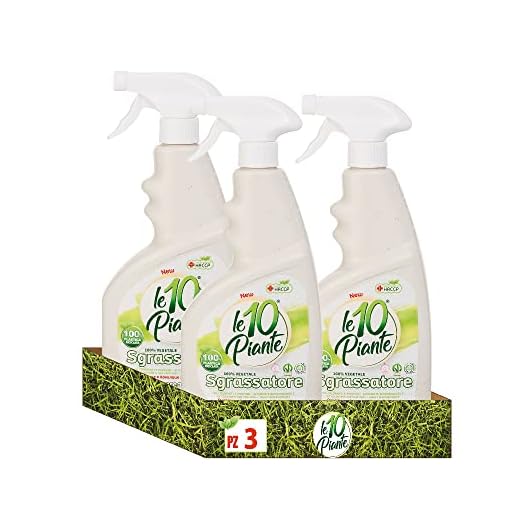 Las 10 Plantas Eco-Bio Desengrasante Vegetal Spray con Dosificador para toda la casa sin aclarado - Sin Colorantes Altamente Biodegradables - Hipoalergénico - 750ml
