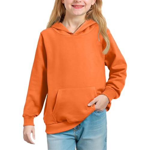 Boys Oversized Hoodies Long Sleeve Cute Sweatshirts Casual Solid Hoodies Pullover Hooded Tops Pocket Fall 2025 Clothes