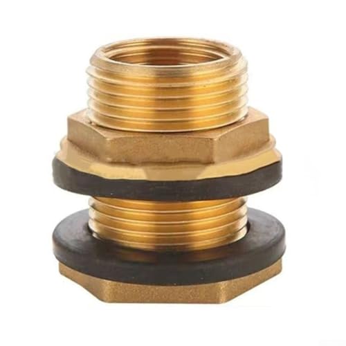 Yuanpgky Conector de latón para barriles de lluvia, tanques de agua y torres | /5.1 cm, 3/20.3 cm, 3/10.2 cm para NPT hembra x 3/10.2 cm, /5.1 cm, GHT macho | Para una larga duración, ajuste para (G3
