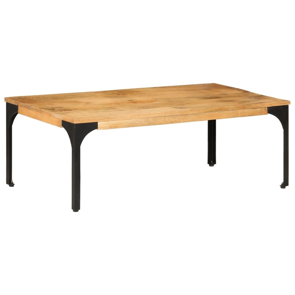 Homgoday Tavolino da caffè 100 x 55 x 35 cm in legno massello mango, tavolino da tè per soggiorno, sala d'accoglienza degli ospiti, camera da letto e ufficio