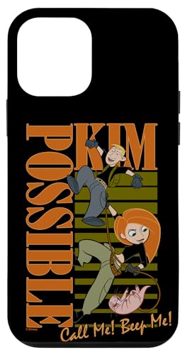 Coque iPhone 12 Mini Disney Kim Possible évite rayures motif vertical rétro