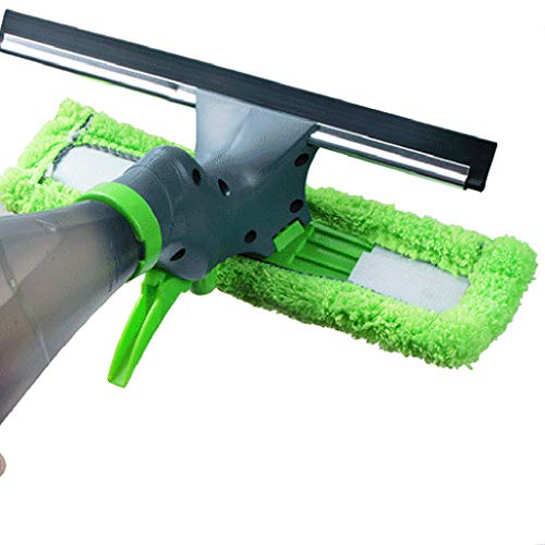 3 em 1 Janela spray de limpeza raspador frasco de spray limpador pano de microfibra Pad Vidro da lim