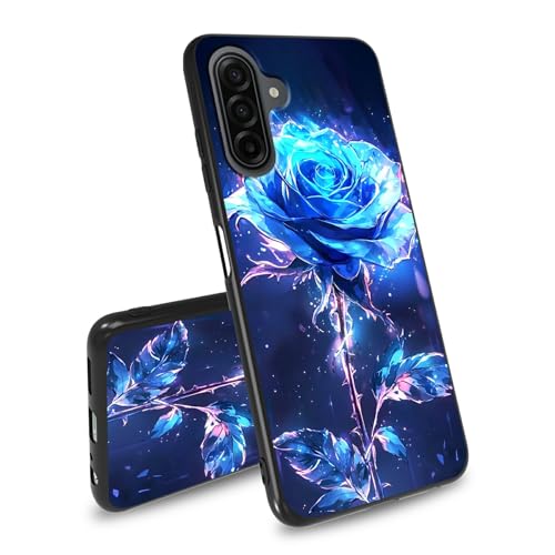 BEOTIWAD for Samsung Galaxy A16 4G/5G Case,Rose Glowing Blue Light