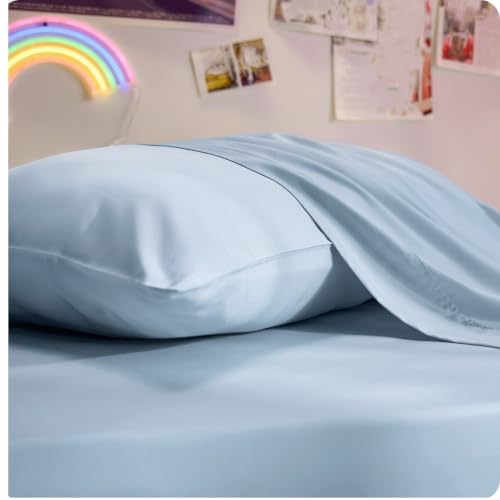 Image of Bedsure PureWoven 100% Rayon Derived from Bamboo, Twin XL Sheets, 3 Pieces