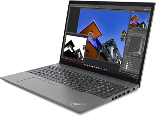 Image of Lenovo ThinkPad T16 Gen 2 Business Laptop (16 inch FHD+ Touchscreen, Intel 10-Core i7-1355U, 48GB DDR5 RAM, 2TB SSD), Backlit, Fingerprint, FHD IR Webcam, Ethernet, 3-Yr Warranty, Win 11 Pro w / AI Copilot