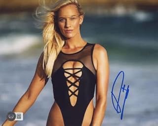 PAIGE SPIRANAC SIGNED AUTOGRAPHED 8x10 PHOTO LPGA SEXY PRETTY GOLF BECKETT BAS