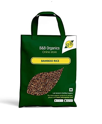 B&B Organics Bamboo Rice (10kg), Nutrient and Fibre Rich/Moongil Arisi/Traditional Rice