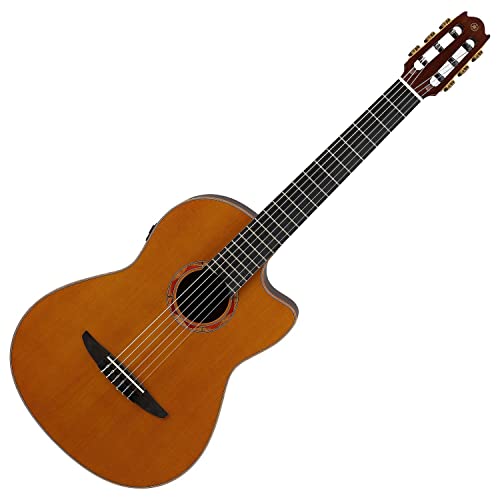 Yamaha NCX3C NT Cedar Top Cutaway Acoustic-Electric Nylon-String Classical Guitar With Reinforced Carrying Bag , Natural