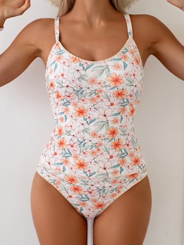 Image of Eomenie Tankini Swimsuit for Women Tummy Control Ruched Two Piece Bathing Suits High Waisted Shell Stitch Swimwear