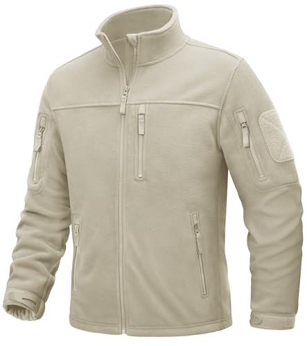 TACVASEN Herren Militär Outdoor Fleecejacke Warme Taktische Jacke Fleece Jacket