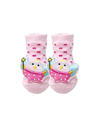 allydrew Newborn 3D Booty Slipper 3D Non-Skid Socks Cartoon Booties (Set of 6)3