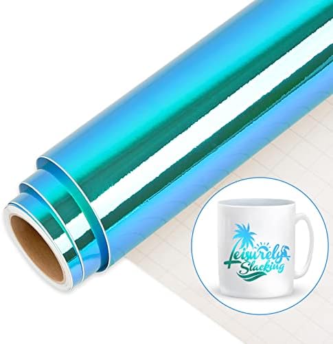 Permanent Vinyl for Cricut, 12" x 5 Ft White Permanent Vinyl Roll for Cricut, Silhouette & Cameo, Vinyl for Mug, Cup, Window & Home Decal, and other DIY projects