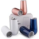 Sivaphe Champagne Flutes Set of 6 by Sivaphe Insulated Stainless Steel Edge Champagne Glass 6-Ounce - Gift for Men, Women, Wedding, Anniversary, Birthday, Festival