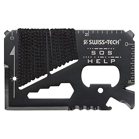 SWISS+TECH ST33329 17-in-1 Wallet Multi-Tool with Screwdrivers, Wrenches, Rope Cutter, Knives (Single Pack) Cover