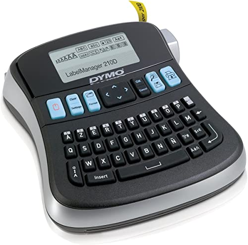 Dymo LabelManager 210 D Étiqueteuse électronique N&B Rouleau 9/12 mm 180 ppp Clavier Azerty