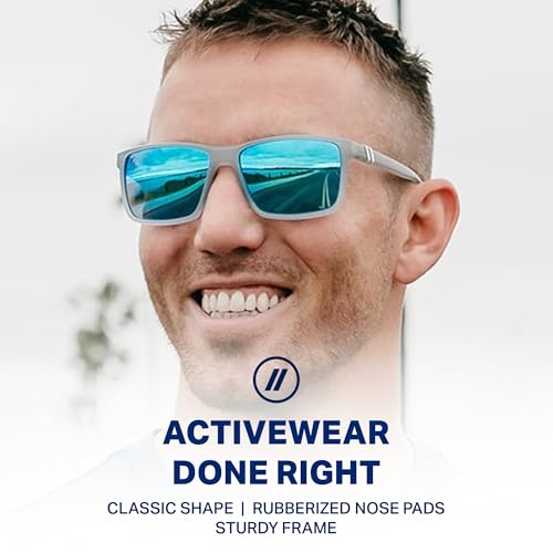 Image of Blenders Eyewear Mesa - Polarized Sunglasses - Modern Wraparound Frames - 100% UV Protection - For Men & Women