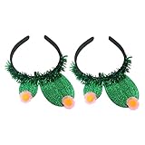 REGALOS MEXICANOS: diadema de cactus, adorable diseño de cactus adorna los aros pelo, bonita decoración de peinado.