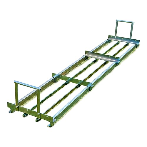 Underhill Level Tool 72 Inch Lawn Spreader for Topsoil, Landscape Rake, Aerator, ATV, Metal Stainless Steel, Pull Master, TLLP-72