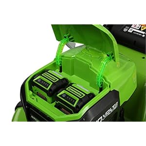 Greenworks 40V 21 Cordless Brushless Push Mower 40Ah 20Ah USB Batteries and Charger Included
