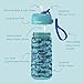 Bentgo Kids Water Bottle - Leak-Proof, Durable Tritan, BPA-Free 15 oz. Cup for Kids/Toddlers Ages 3+, Bite & Sip Spout, Carrying Handle, & Dishwasher Safe for School, Sports, Daycare & Camp (Sharks)