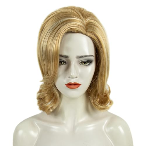 Image of H&Bwig 60s Retro Beehive Wigs for Women 70s Classic Style Cosplay Wig (Honey Blonde)