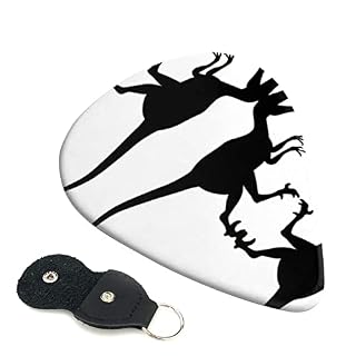 Velociraptor Dinosaure Lot de 6 médiators pour guitare acoustique, guitare électrique, basse, ukulélé – fin, moyen et… - Les Beatles, Paul McCartney, John Lennon, RIngo Starr, George Harrison