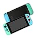 Coholl Coque Compatible pour Nintendo - Housse de poignée avec Absorption des Chocs et Conception Anti-Rayures, Housse de Protection éparable,(Vert+Bleu)