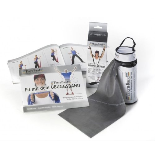 Theraband Thera - Bolsa de banda, tamaño 2.50 m, color negro