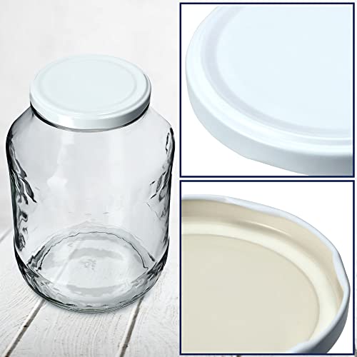 Couvercles à Vis, 20 Pièces Couvercles Pot Yaourt, Couvercles à Visser