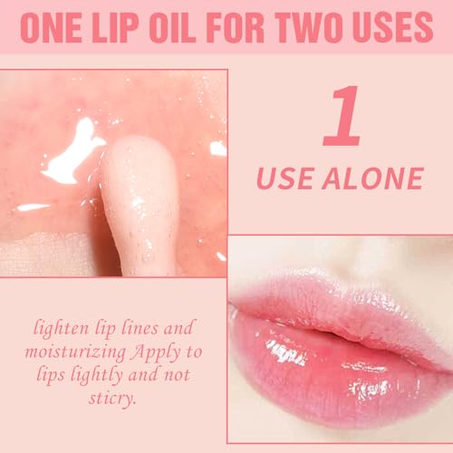 Incisite Hellokiss Lip Glow Oil, Hydrating Plumping Lip Gloss, Tinted Lip Balm, Moisturizing Lip Oil Gloss, Long Lasting Nourishing Lip Plumping Oil for Lip Care Dry Lips, 1PCS, 01# - Image 5