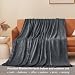 Aisbo Kuscheldecke Flauschig Decke Dunkelgrau - Fleecedecke 150x200 cm XL Warme Sofa Decke, Kuschlige Wohndecke Anthrazit Weich als Wohnzimmer Blanket Couchdecke für Winter