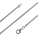 Produktbild Avesano Schlangenkette 925 Silber Damen (Breite 1,2 mm) Halskette Silberkette ohne Anhänger (Länge 45 cm) 101022-045