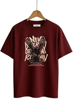 Men’s Cotton Typography Print Short Sleeve Casual T-Shirt | Men’s Cotton Casual Short Sleeve T-Shirt for Men Price In India