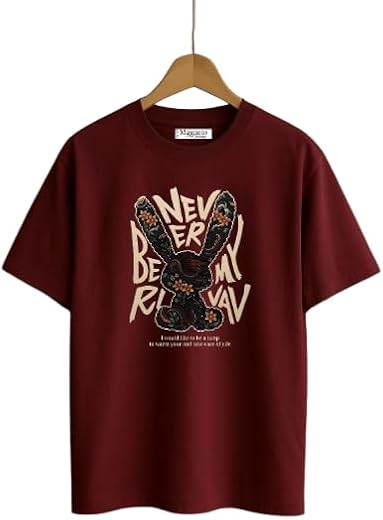 Men’s Cotton Typography Print Short Sleeve Casual T-Shirt | Men’s Cotton Casual Short Sleeve T-Shirt for Men