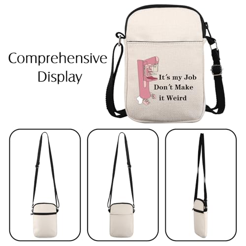 JNIAP Mammography Gift It’s My Job Don’t Make it Weird Crossbody Bag Mammo Tech Gift2