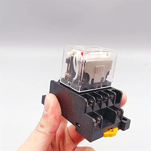 Relais électromagnétique LY4NJ 220V avec contact en argent durable - 3