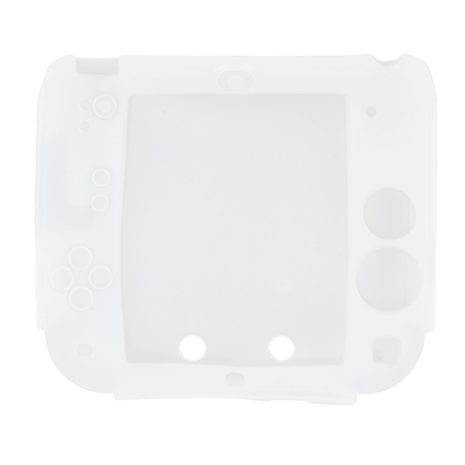 Wakects Etui Ochronne na Kontroler 2DS, Odporna na Zarysowania Miękka Silikonowa Osłona z Górnym i Dolnym Zabezpieczeniem Ekranu dla Kontrolera 2DS (WHITE)