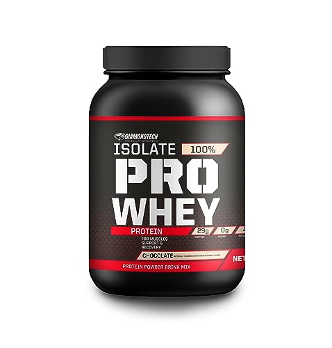 Proteína Pro Whey Isolate 3lbs (1.5kgs) 47 servicios Diamondtech (CHOCOLATE)