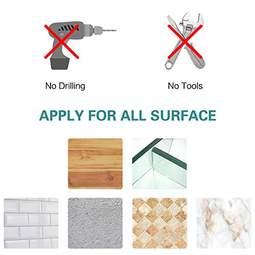 Vailge Tension Shower Curtain Rod With 12 Curtain Rings 48-84 Inches,Rust-Resistance Spring Tension Rod For Bathroom, Adjustable Tension Curtain Rod For Windows Or Doorway, Stainless Steel #TOP4