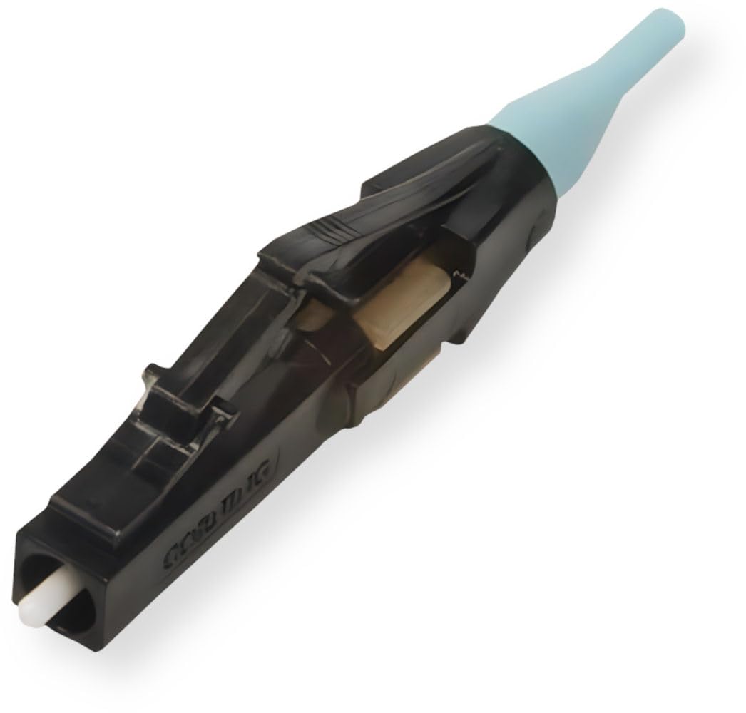 Corning 95-050-99-X UniCam LC OM3 OM4 50 Micron Multimode Fiber Optic Connector, Field Installable, No Epoxy No Polish, Fast Termination, Low Loss, Ceramic Ferrule