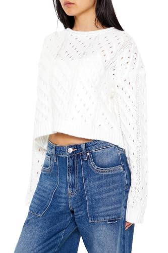 Forever 21 Women's Open Cable Knit Sweater4