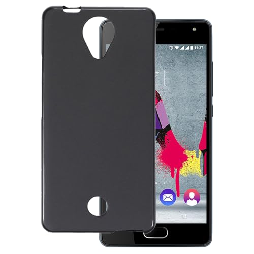 OAGELIM Coque Compatible avec Wiko U Feel Case Antichoc en TPU Souple et Flexible avec Protection Contre Les Rayures et Résistance aux Chutes (Noir)