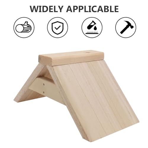 Image of POPETPOP Dove Rest Stand : 2Pcs Wooden Pigeon Perch Bird Perch Stand for Pigeons Doves Parrots - Easy to Install, 8.65X4.72X4.72in