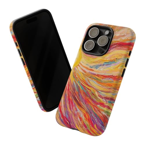 Coque iPhone 15 Pro mate jaune rigide anti trace et rayure