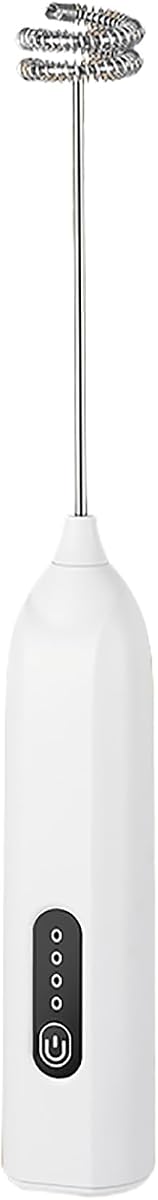 Electric Milk and Coffee Frother, 9" Rechargeable Handheld Mixer | Portable Milk Frother With 3 Different Speed Settings | Great For Coffee, Matcha, Eggs & Cream | Handheld Sized Blender