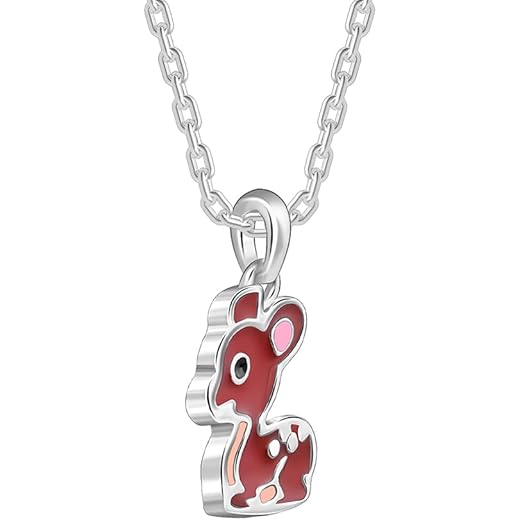 GIVA 925 Silver Bamby Kids Pendant Necklace