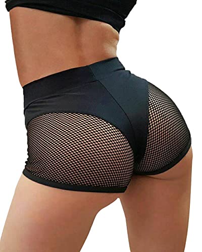 Bzb Women's Cut Out Yoga Shorts Scrunch Booty Hot Pants High Waist Gym Workout Active Butt Lifting Sports Leggings #TOP1